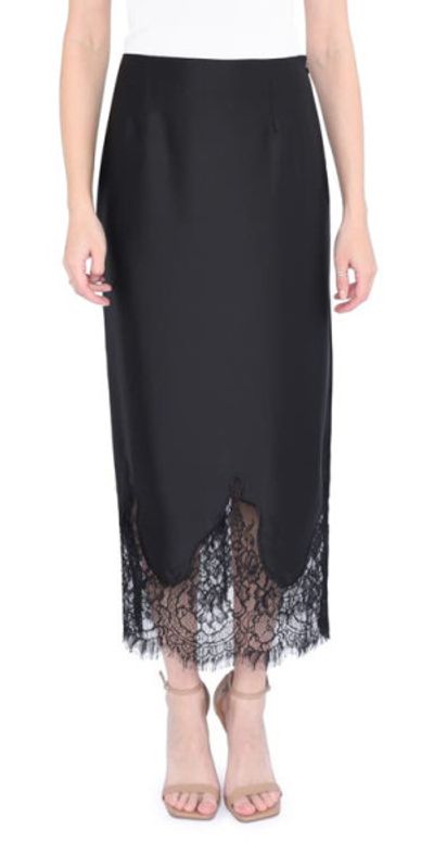 wayf lace trim slip dress WAYF Lace Trim Slip Dress
