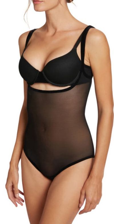Wolford Wolford Mesh Forming Bodysuit in Black at Nordstrom