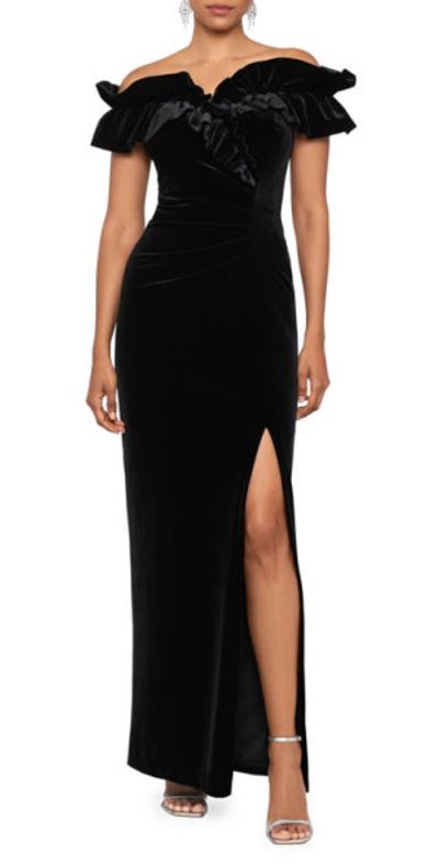 nordstrom black velvet dress Halter Floral Lace Mini Dress in Black – CHICIDA main image 0