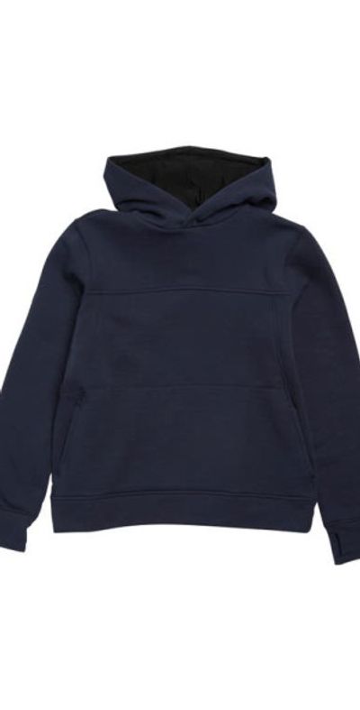 Zella Zella Kids' Strike Fleece Pullover Hoodie in Navy Eclipse at Nordstrom, Size Xxl