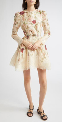パーティードレス Zimmermann 2877DSS251 Dresses Hypnotic Jewelled Shift Dress Cream Love Letter Online