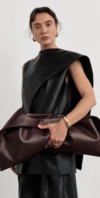 Pixie Market Leather Scarf Top