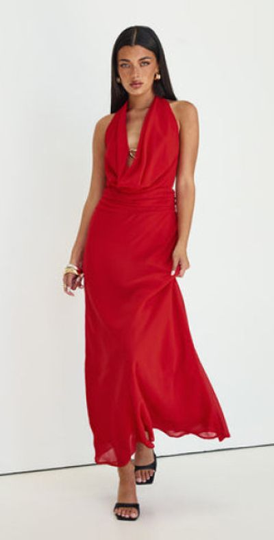strapless open back dress Princess Polly NWT Salvin Strapless Maxi Dress in Champagne main image 1
