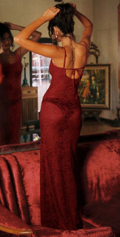 Princess Polly Lower Impact - Dynamo Sheer Lace Maxi Dress Red