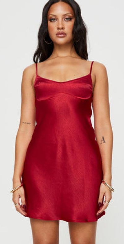Princess Polly Lower Impact - Jazelle Mini Dress Red Princess Polly Lower Impact - Jazelle Mini Dress Red