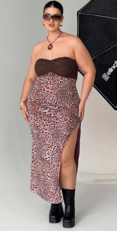 strapless open back dress Best Of Me Strapless Maxi Dress Multi