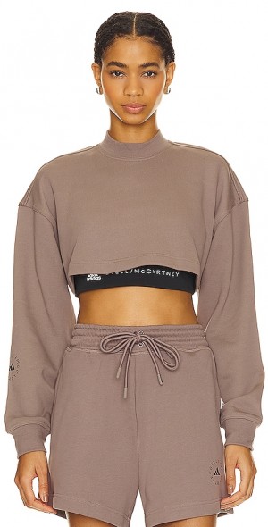 adidas by Stella McCartney Truecasuals Cropped Sportswear Sweatshirt