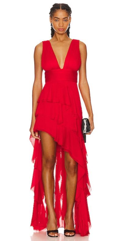 Alice + Olivia - Alice + Olivia Holly Ruffle Dress