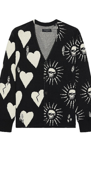 Cardigan All Saints Pour Homme - Taille M - Jaune Doux/citron - Occasion Très Bon état (petit Trou)