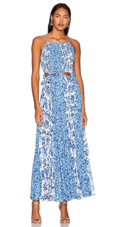 AMUR - Holland Tie Pleated Dress