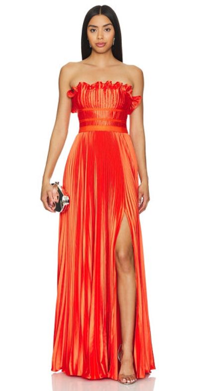 amur dresses Amur Judah Pleated Gown – TrenLend main image 0