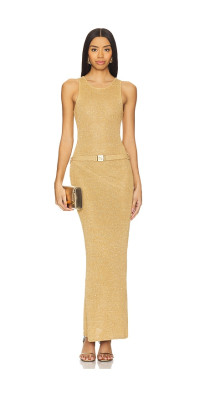 ASTA NS LONG DRESS - CASHEW CREME