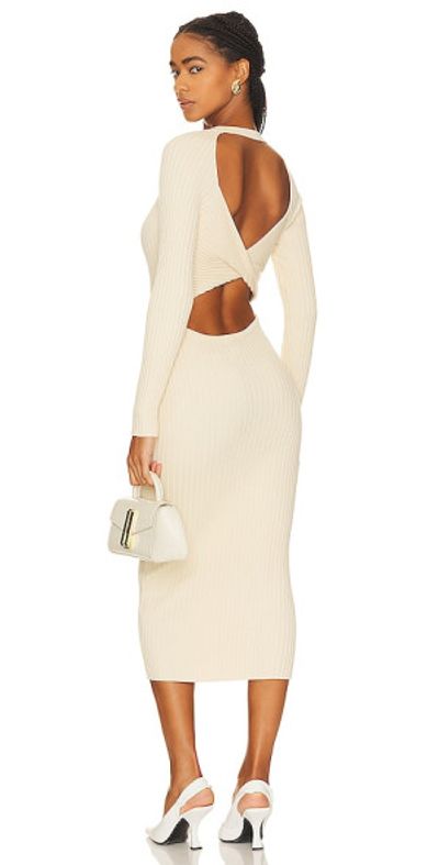 luiza botto tricot knit maxi dress SPELL Lou Lou Knit Gown - Cacao main image 1