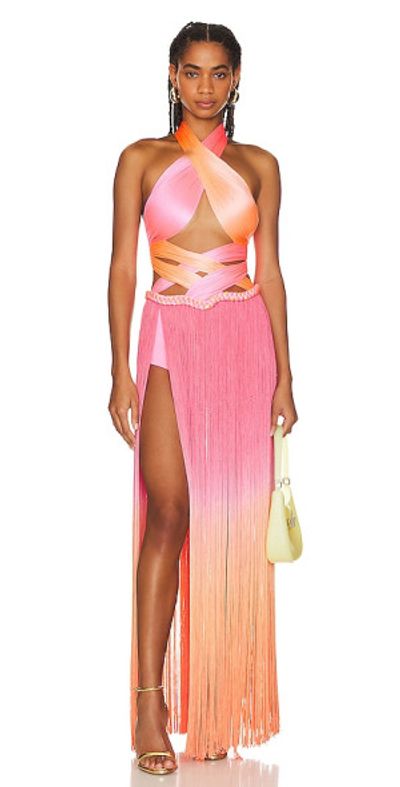pink bronx and banco dress Jasmine Pastel Pink Gown