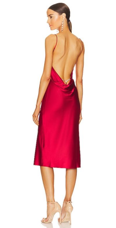 red backless slip dress Ruby Red Slip Dress  DATURA
