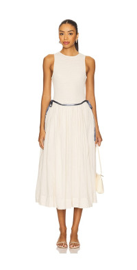 Free People Free People Nightingale Solid Midi Dress
