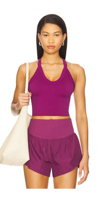 Free People Free People x FP Movement All Clear V Neck Cami In Deep
