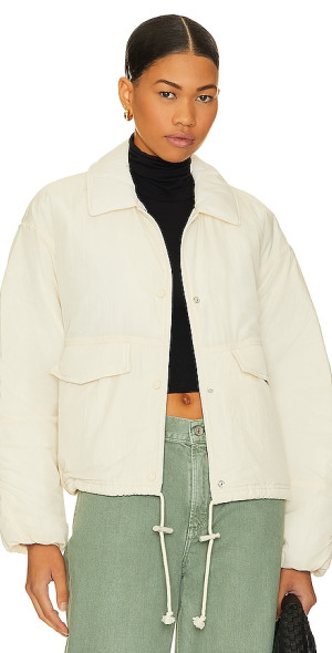 Free People - X FP Movement Off The Bleachers Coaches Jacket In