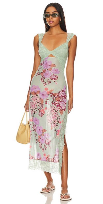 red long dresses with sleeves Petal & Pup Women's Keani Long Sleeve Lace Gown - Red