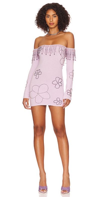 GUIZIO - Daphne Beaded Mini Dress