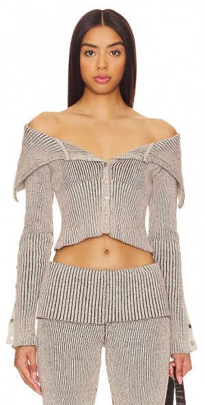 Jaded London - Plated Popper Tribeca Sweater