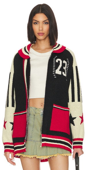 Jaded London - Team 23 Knitted Zip Through