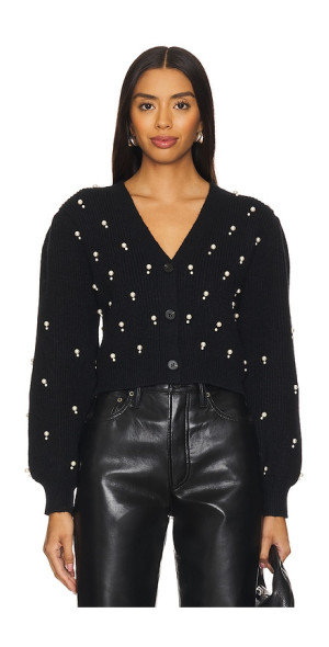 John + Jenn Ollie Button Front Cotton Cardigan- Dove