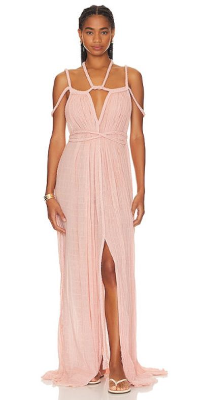 aphrodite pink goddess dress Kasia Kulenty