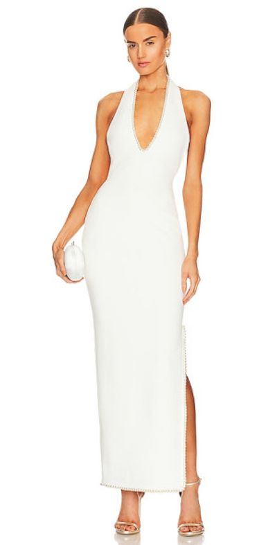 Khanums - Khilan Pearl Trim Maxi Dress