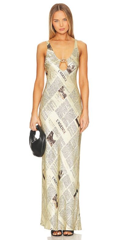L'AGENCE - Yasmin Chain Cut Out Dress