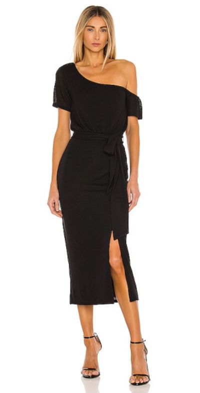 astr the label black midi dress ASTR the Label Zaira Dress in Black