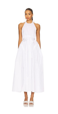 Lovers and Friends Lovers and Friends Idun Halter Neck Midi Dress