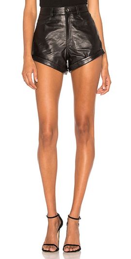 LPA LPA Leather Relaxed Cuff Short