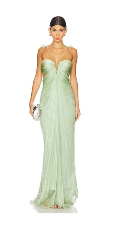 lucia hohan dress Cecilia draped silk gown 92% nylon Maria Lucia Hohan Jolie Gown
