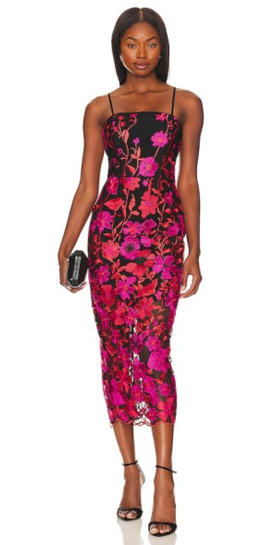 open lace back dress Milly Wildflower Sequin Mini Dress main image 0