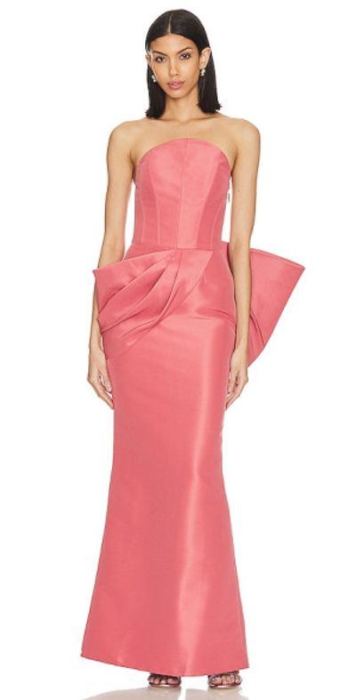 nafsika skourti pink dress Bow Muse Gown