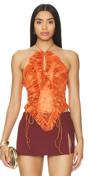 Nodress - Ruffled Chiffon Camisole