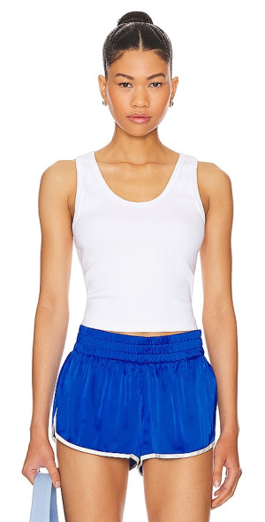 perfectwhitetee - Structured Rib Bra Friendly Tank