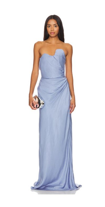 chinese dress ladies ALC Aries pleated maxi dress – For Reference Store