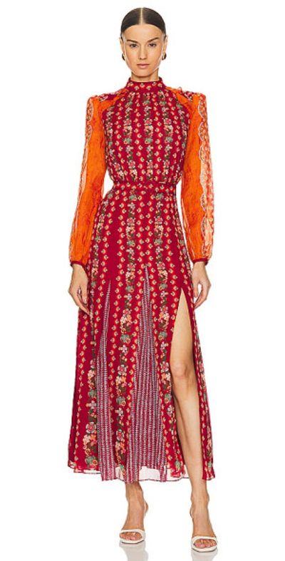 knee length dresses for ladies Jacqui B Dress in Jangle – SALONI