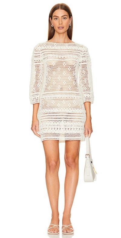 she made me crochet dress SHE MADE ME Inika Crochet Dress