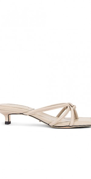 【希少】 TONY BIANCO TUSCANY レザーミュール ４cm ベージュ Tony Bianco - Tuscany Mule