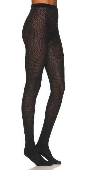 Collants Wolford Ajouré Noir - Tailles XS-S - Motif Géométrique - Neuf Avec étiquettes - Autriche
