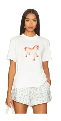 Yuhan Wang - White Horse Long Sleeve T-Shirt