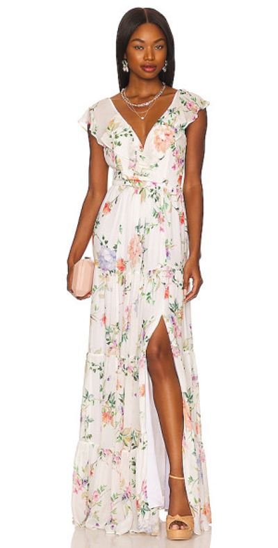 knee length dresses for ladies Perfect Stranger Devin Double Strap Maxi Dress Black Stripe