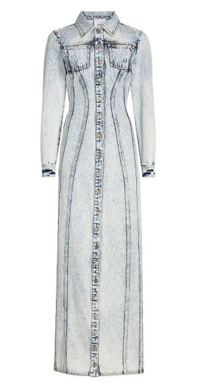 aknvas denim dress The Devyn Saxe dress 0