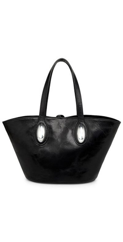 Alexander Wang Women's Small Dome Crackled Patent Leather Top Handle Bag