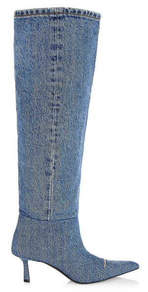 【関税込み】Alexander Wang グレー Viola デニムブーツ Alexander Wang - Women's Viola 65 Denim Slouch Boots