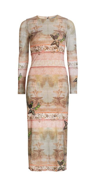 knee length dresses for ladies Versailles Brunch Embroidered Dress In Sky Blue – Impressions Online  Boutique main image 0
