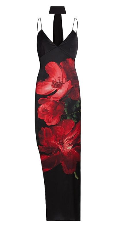 strapless open back dress Bella Bustier Halter Neckline Mermaid Red Gown – Alamour The Label